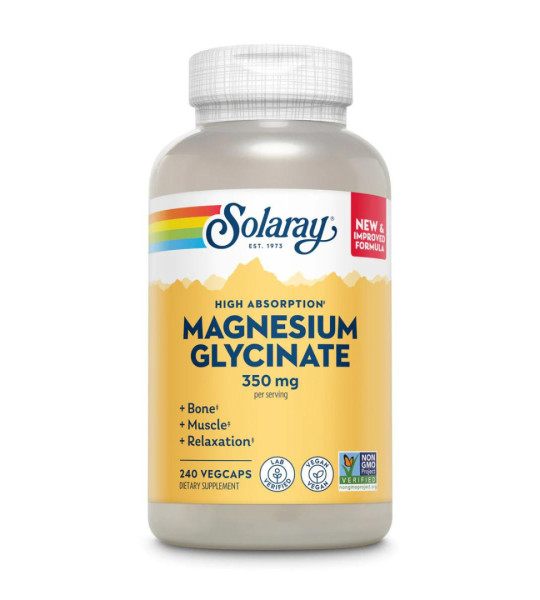 Solaray Magnesium Glycinate 350 mg Veg Caps (240 капс)