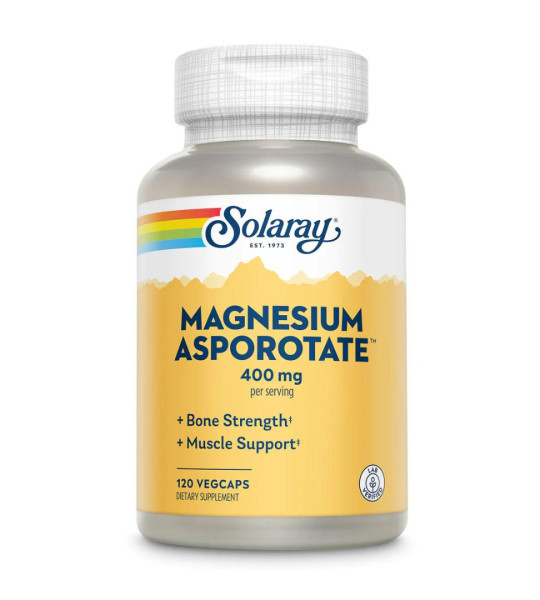 Solaray Magnesium Asporotate 400 mg Veg Caps (120 капс)