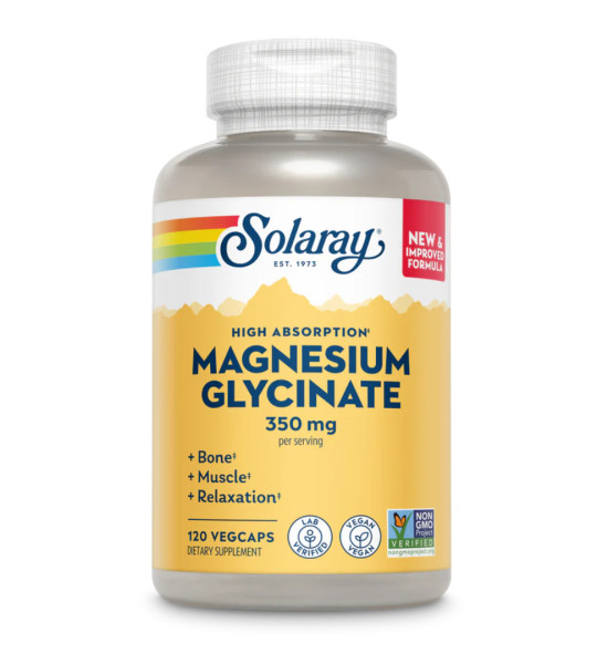 Solaray Magnesium Glycinate 350 mg Veg Caps (120 капс)