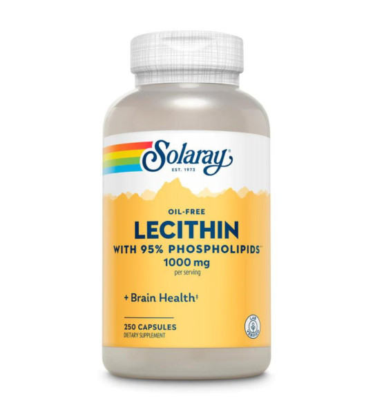 Solaray Lecithin With 95% Phospholipids 1000 mg (250 капс)