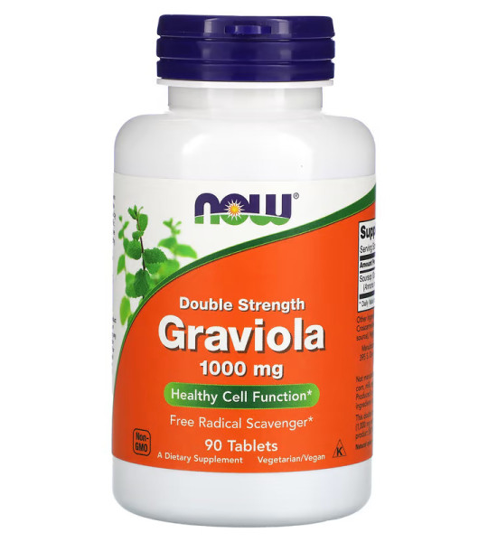 NOW Graviola 1000 mg (90 табл)