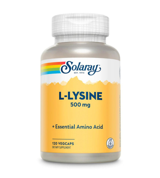 Solaray L-Lysine 500 mg Veg Caps (120 капс)