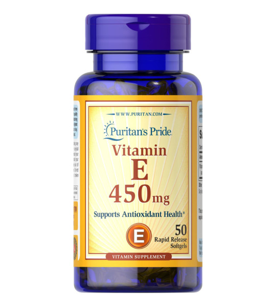 Puritan's Pride Vitamin E 450 mg Softgels (50 капс)