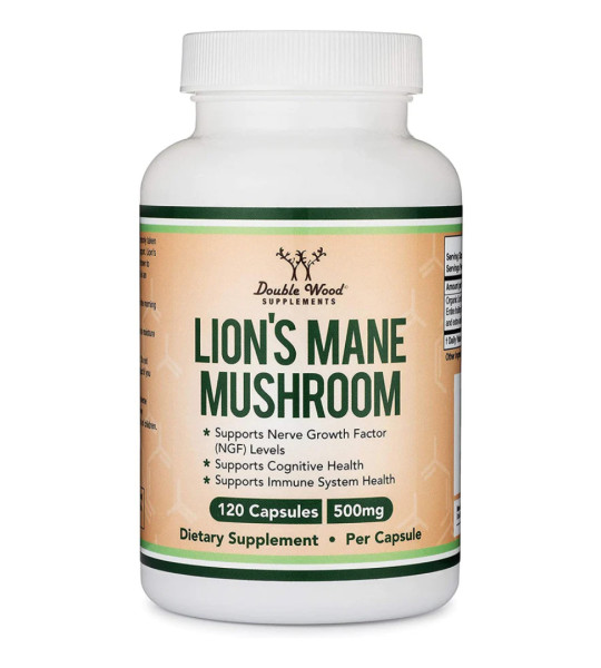 Double Wood Lion's Mane Mushroom 500 mg (120 капс)