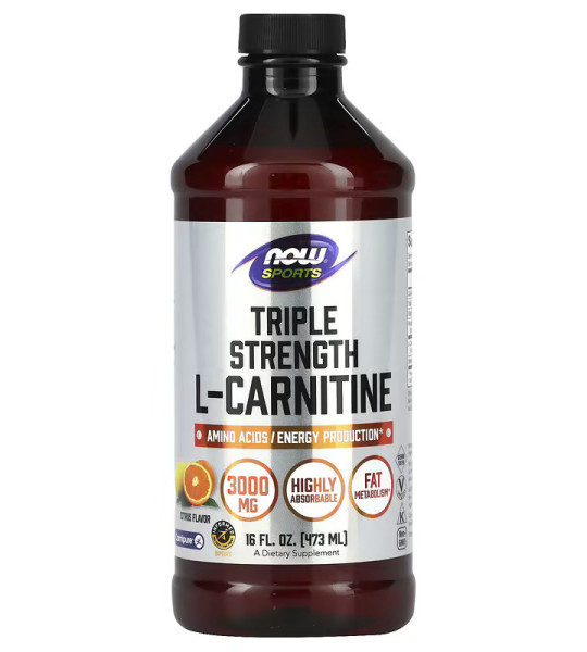 NOW Sports Triple Strength L-Carnitine (473 ml)