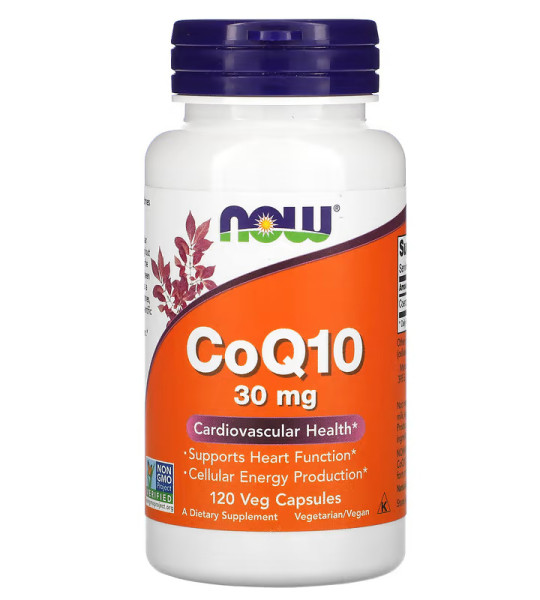 NOW CoQ10 30 mg Veg Caps (120 капс)