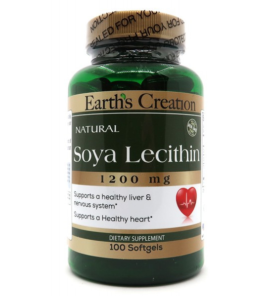 Earth's Creation Soya Lecithin 1200 mg Softgels (100 капс)