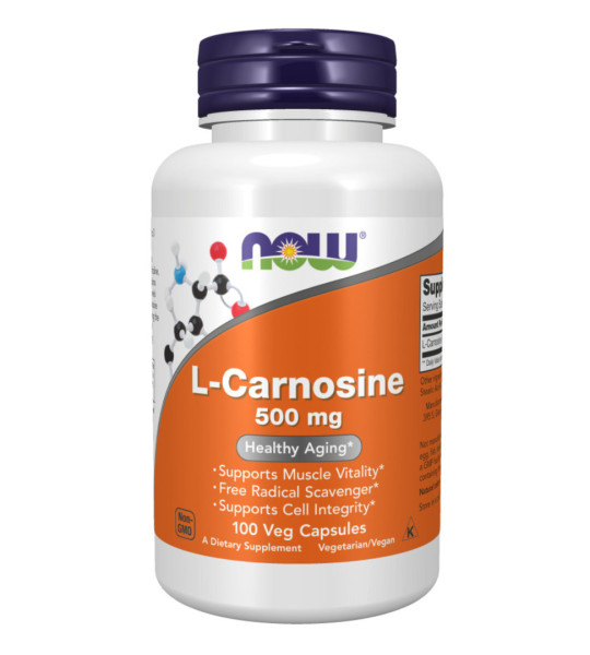 NOW L-Carnosine 500 mg Veg Caps (100 капс)