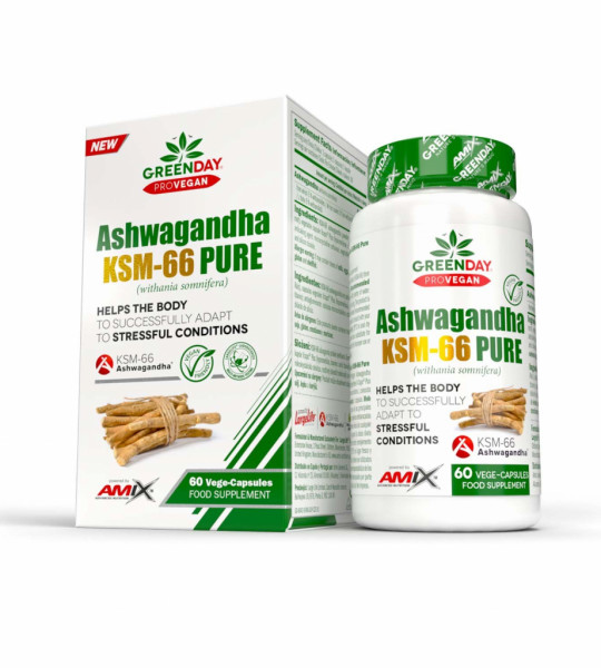 Amix GreenDay Ashwagandha KSM-66 Pure 500 mg Veg Caps (60 капс)
