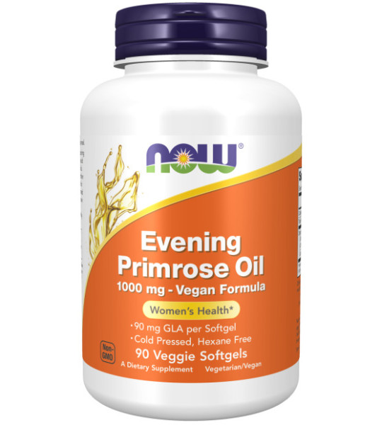 NOW Evening Primrose Oil 1000 mg Veg Softgels (90 капс)