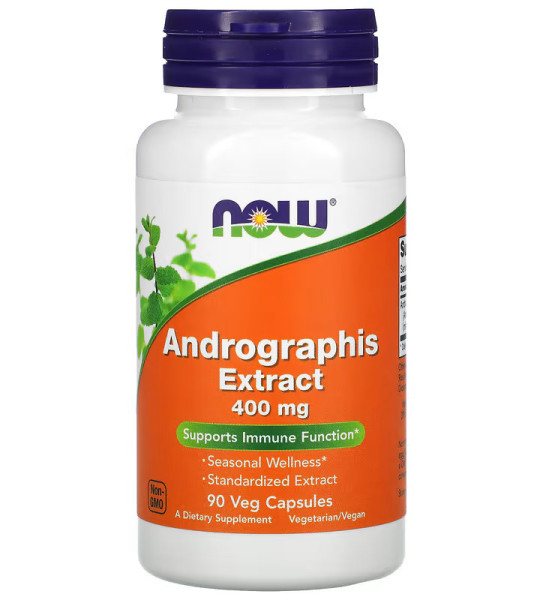 NOW Andrographis Extract 400 mg Veg Caps (90 капс)