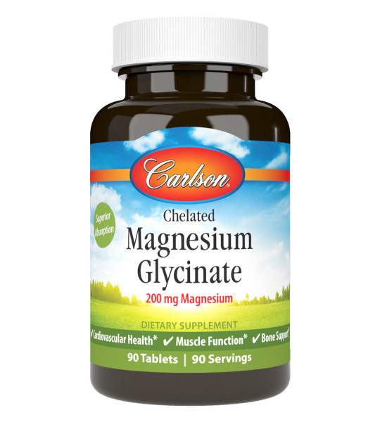 Carlson Chelated Magnesium Glycinate 200 mg (90 табл)