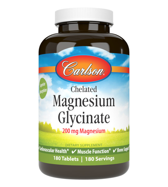 Carlson Chelated Magnesium Glycinate 200 mg (180 табл)