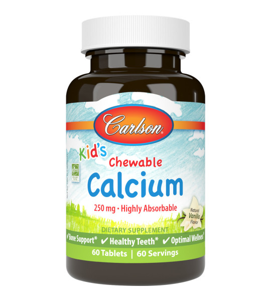 Carlson Kid's Chewable Calcium 250 mg (60 табл)