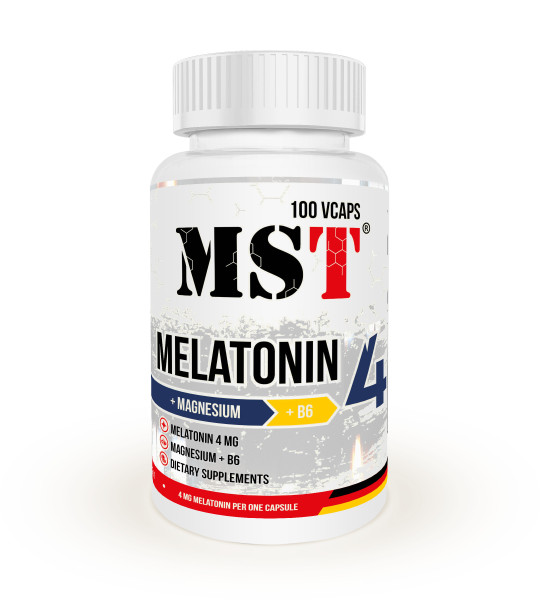 MST Melatonin 4 mg + Mag + B6 (100 капс)