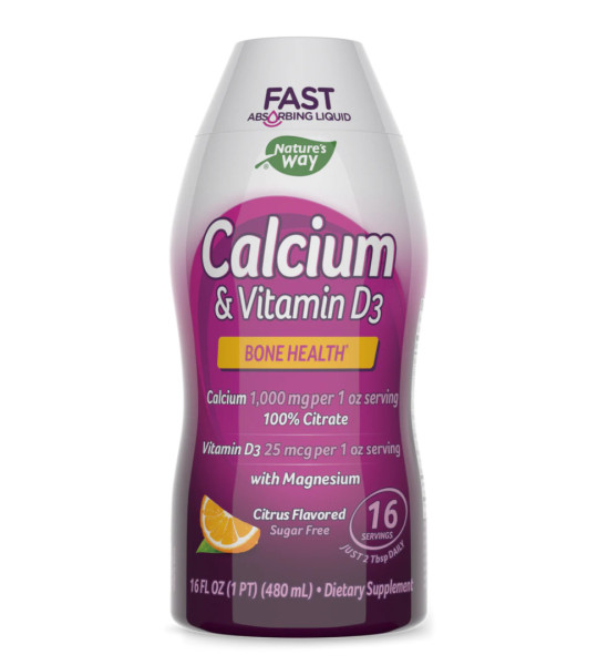 Nature's Way Calcium & Vitamin D3 1000 mg / 25 mcg (480 ml)