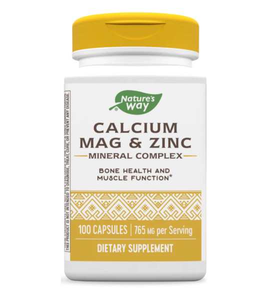 Nature's Way Calcium Mag & Zinc 765 mg (100 капс)