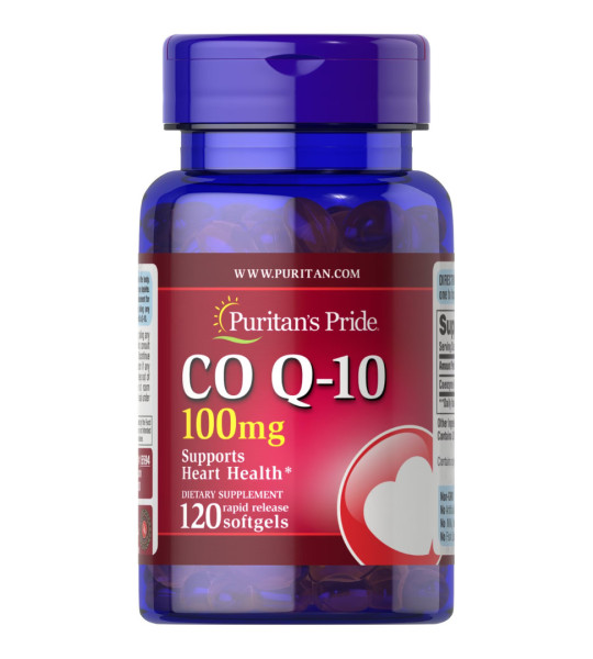 Puritan's Pride CO Q-10 100 mg Softgels (120 капс)