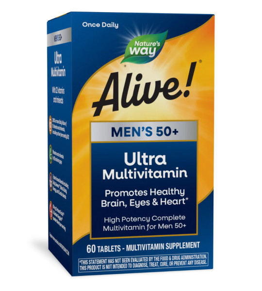 Nature's Way Alive! Men's 50+ Ultra Multivitamin (60 табл)