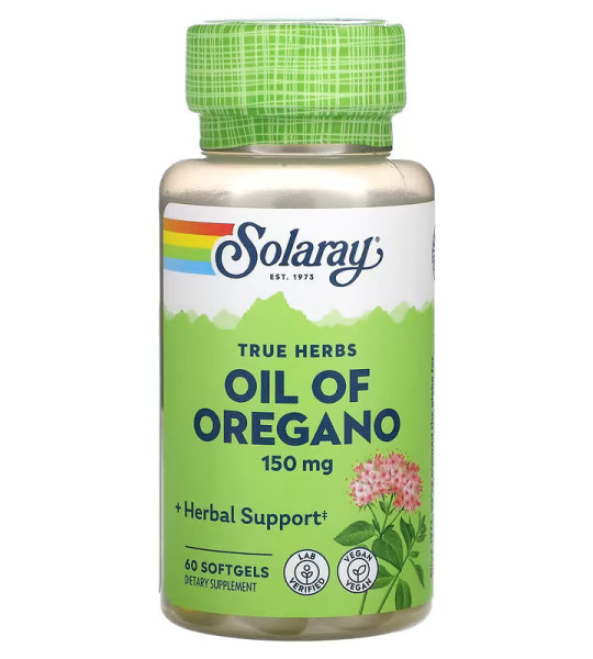 Solaray Oil of Oregano 150 mg Softgels (60 капс)