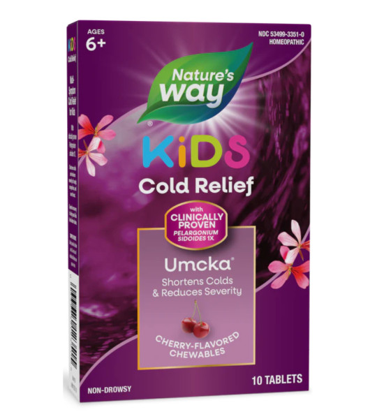 Nature's Way Umcka Kids Cold Relief (10 жев табл)