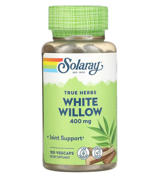 Solaray White Willow 400 mg VegCaps (100 капс)