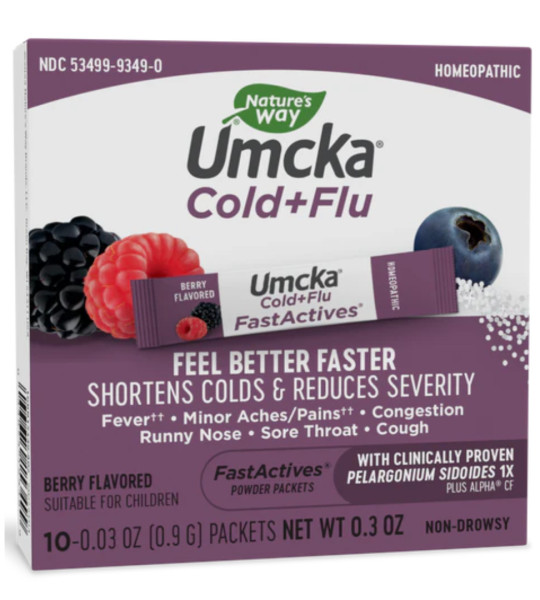 Nature's Way Umcka Cold+Flu (10 пак)