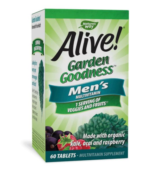 Nature's Way Alive! Garden Goodness Men's Multivitamin (60 табл)
