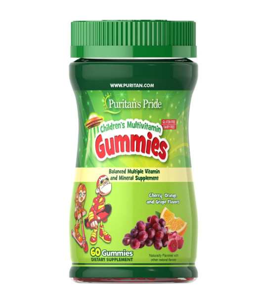 Puritan's Pride Children's Multivitamin Gummies (60 жев табл)