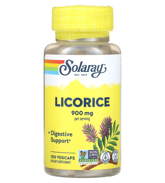 Solaray Licorice 900 mg VegCaps (100 капс)