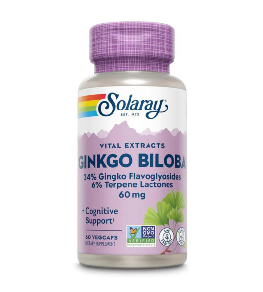Solaray Ginkgo Biloba 60 mg VegCaps (60 капс)
