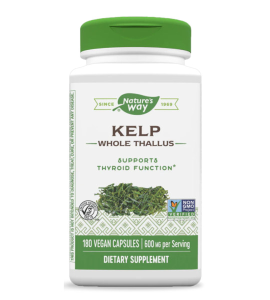 Nature's Way Kelp 600 mg Veg Caps (180 капс)