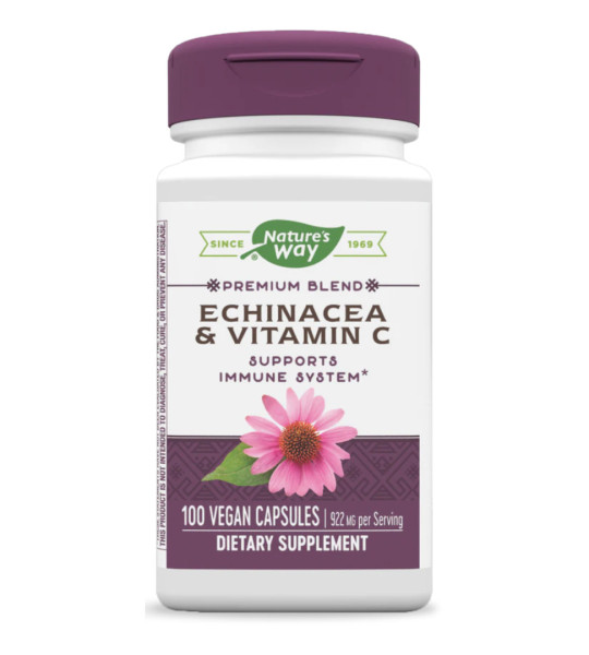 Nature's Way Echinacea & Vitamin C 922 mg Veg Caps (100 капс)