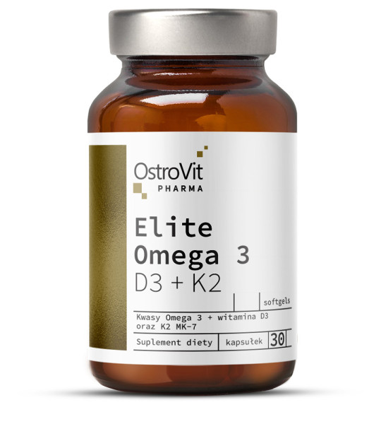 OstroVit Pharma Elite Omega 3 D3 + K2 (30 капс)
