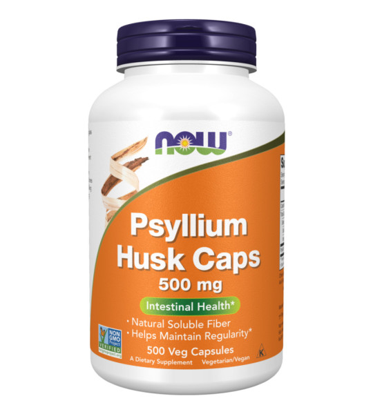 NOW Psyllium Husks 500 mg Veg Caps (500 капс)