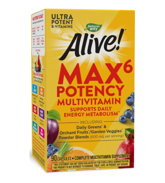 Nature's Way Alive! Max 6 Potency Multivitamin (90 капс)