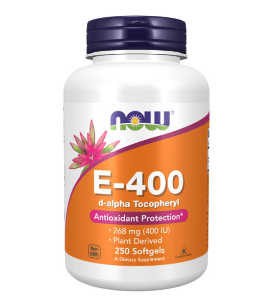 NOW E-400 d-alpha Tocopheryl 268 mg (400 IU) Softgels (250 капс)