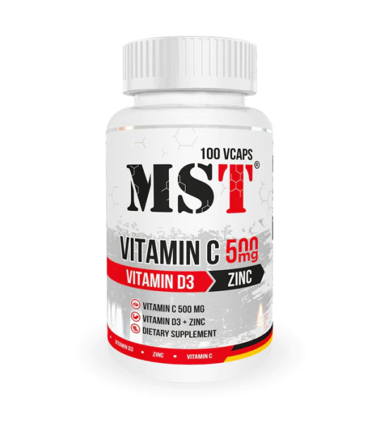 MST Vitamin C+D3 2000IU+Zinc 100 капс