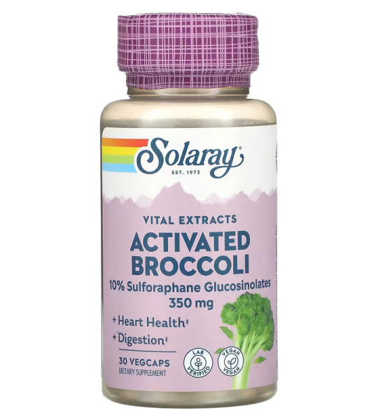 Solaray Activated Broccoli 350 mg Veg Caps (30 капс)