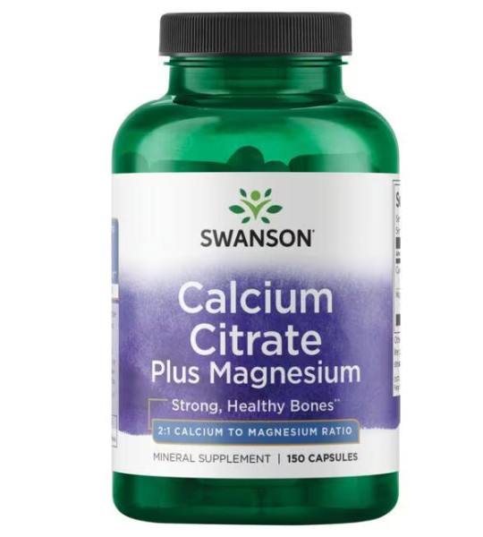 Swanson Calcium Citrate plus Magnesium 300 mg / 150 mg (150 капс)