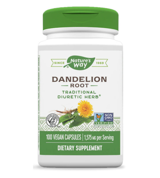 Nature's Way Dandelion Root 1575 mg Veg Caps (100 капс)