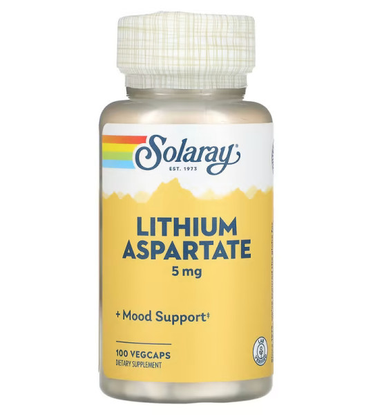Solaray Lithium Aspartate 5 mg VegCaps (100 капс)