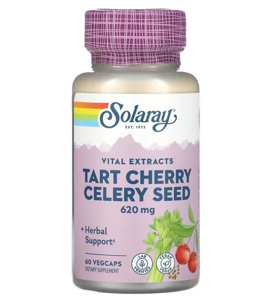 Solaray Tart Cherry Celery Seed 620 мг VegCaps (60 капс)