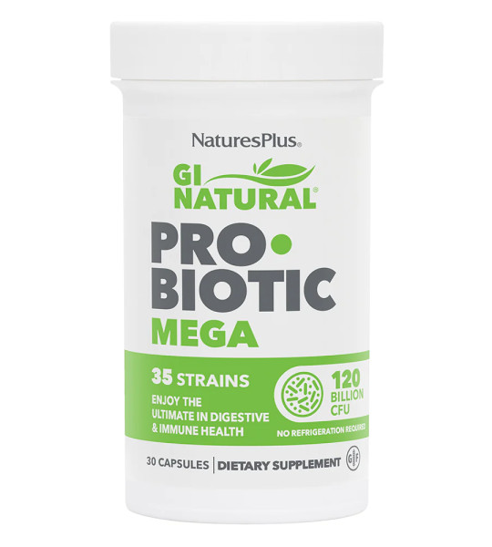 NaturesPlus GI NATURAL Probiotic MEGA (30 капс)