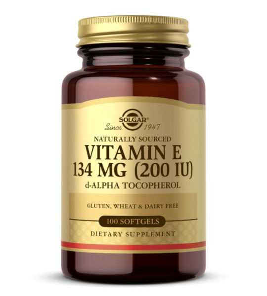 Solgar Vitamin E 134 mg 200 IU Softgels (100 капс)