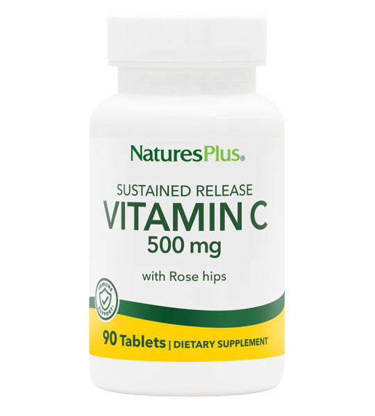 NaturesPlus Vitamin C with Rosehips 500 mg (90 табл)