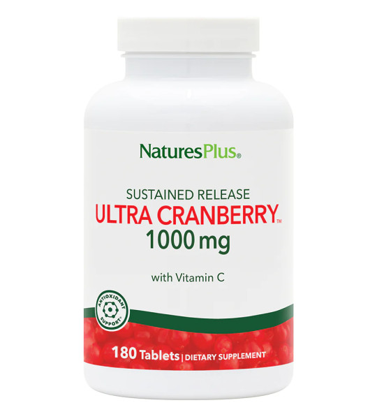 NaturesPlus Ultra Cranberry 1000 mg with Vitamin C (180 табл)