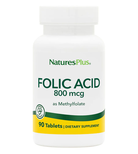 NaturesPlus Folic Acid 800 mcg (90 табл)