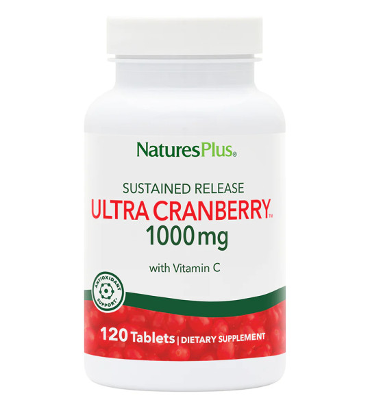 NaturesPlus Ultra Cranberry 1000 mg with Vitamin C (120 табл)