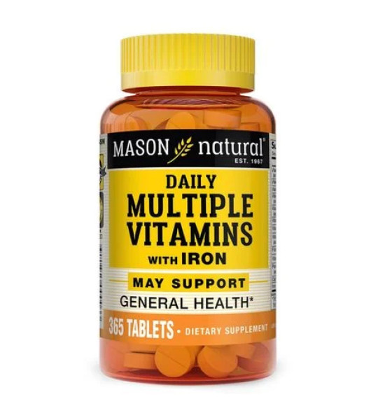 Mason Natural Daily Multiple Vitamins with Iron (365 табл)